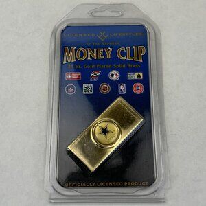 Dallas Cowboys Money Clip 24Kt Gold Plated Solid Brass NFL By Tag Express NEW